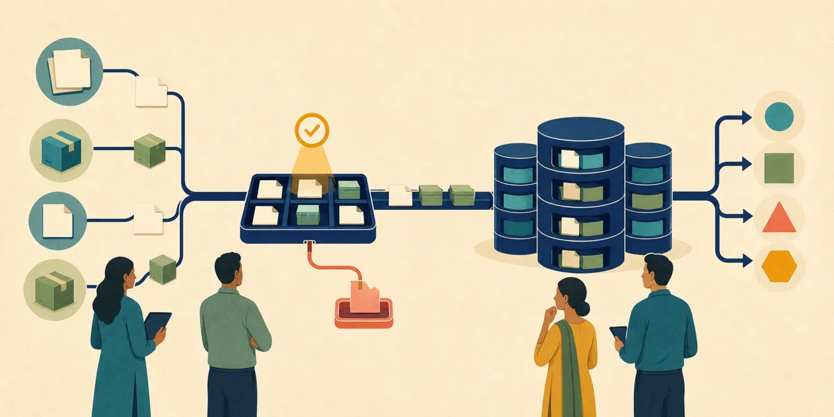 Data inputs converging into a dependable channel
